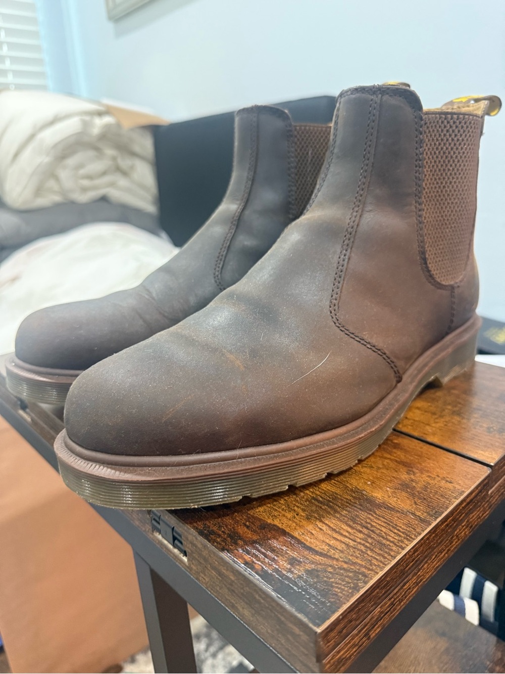 Dr. Martens Brown Leather Chelsea Boots Men’s Size 12